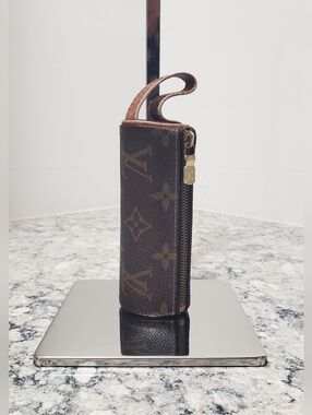 Vintage Louis Vuitton Monogram Trousse Ronde Golf Ball Holder Pouch